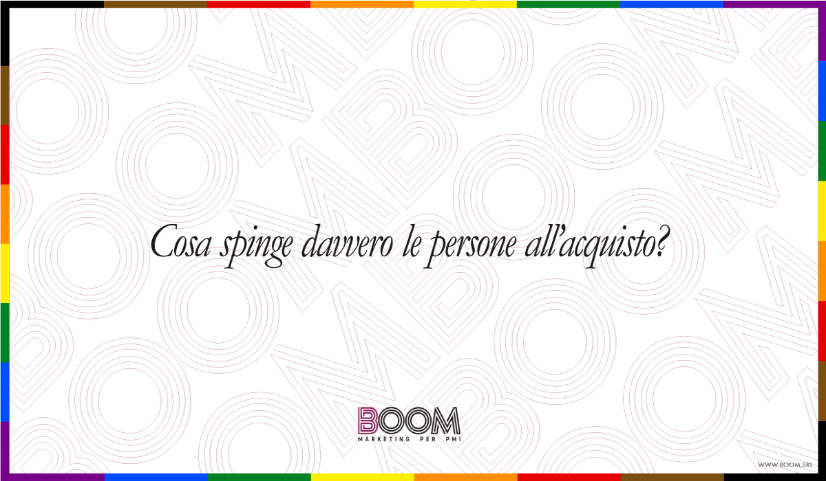 Cosa spinge davvero le persone all'acquisto?